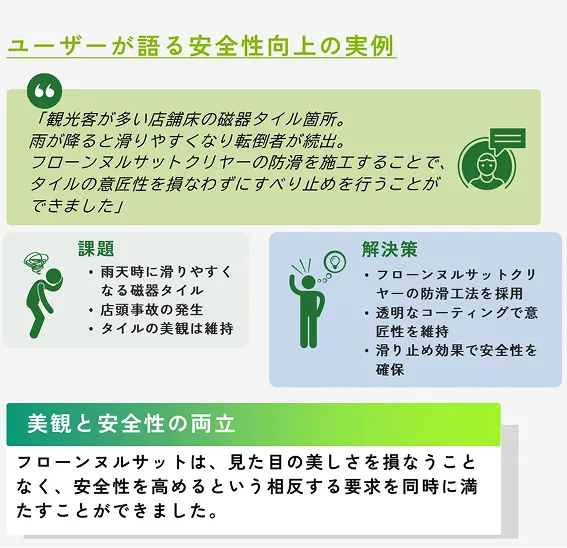 防滑工法ユーザーの声
